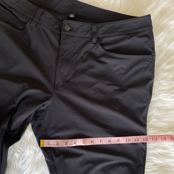 🔥Lululemon | Men’s Slim ABC Pants Size 38 Waist, 32 Length in Color Black - Picture 12 of 15